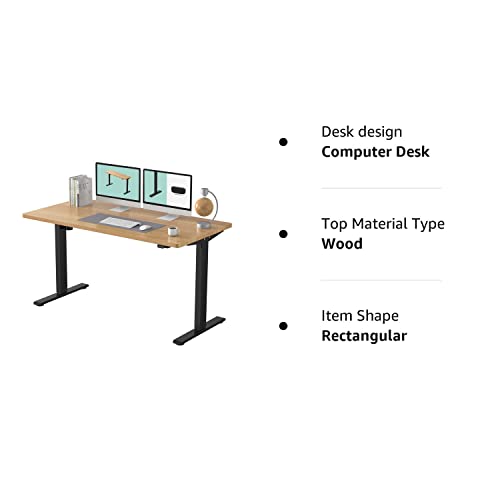 Sit-Stand Desk with Keyboard Tray