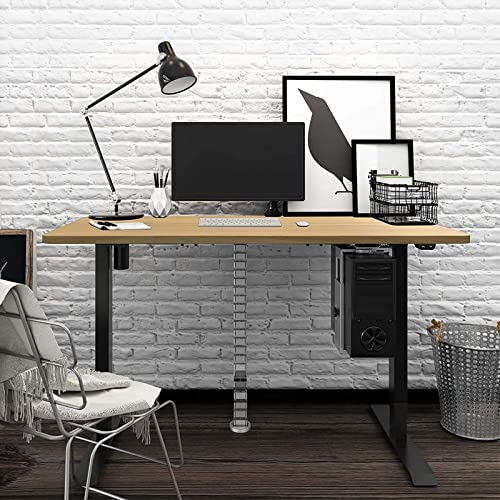 Sit-Stand Desk with Keyboard Tray